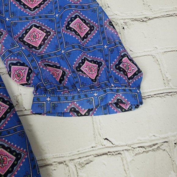 Old Navy Boho Peasant Blouse Popover S - Picture 5 of 8